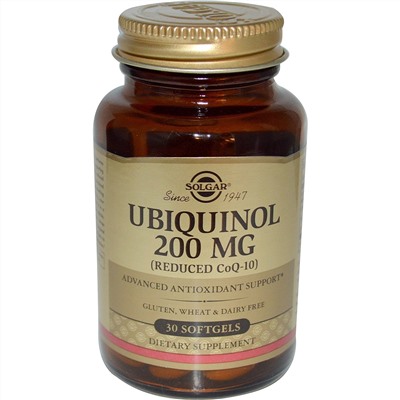 Solgar, Ubiquinol, 200mg, 30 Softgels