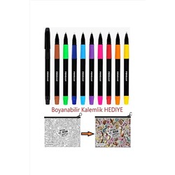 Pensan 10 Renk Tükenmez Kalem - Boyanabilir Kalemlik Hediye TYC00808580998