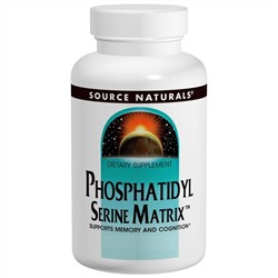 Source Naturals, Phosphatidyl Serine Matrix, фосфатидилсерин, 60 капсул