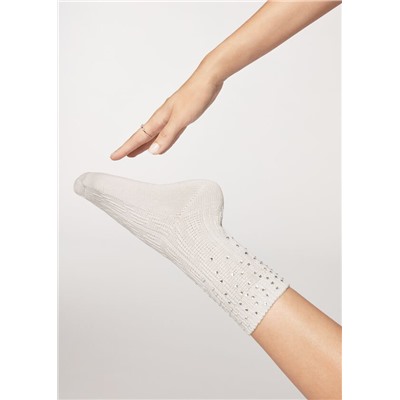 Kurze Socken mit Strass