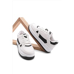 Marjin Kadın Sneaker Kauçuk Detaylı Kalın Taban Spor Ayakkabı Keliva Siyah 3210277449