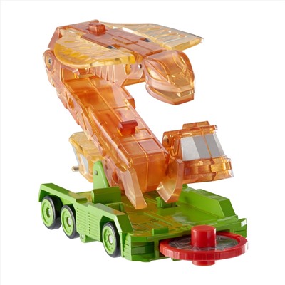 Screechers Wild US683221 Level 2 Fangster Flipping Morphing Toy Car Vehicle, 4'' x 2'', Orange