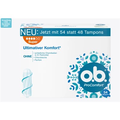 Tampons ProComfort Super, 54 St