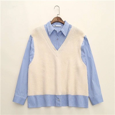 Zar*a ♥️ трендовая рубашка - свитер. Цена на оф сайте 6000; экспорт✔️ Открытие продаж 28.03 в 5:00