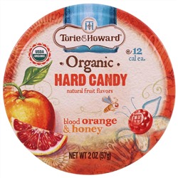 Torie & Howard, Organic, Hard Candy, Blood Orange & Honey, 2 oz (57 g)