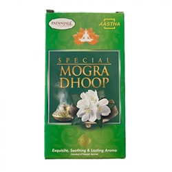 PATANJALI Aastha Special Mogra Dhoop Благовоние конусы Могра 10шт