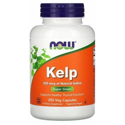 Йод NOW Kelp 325 mcg 250 tablets