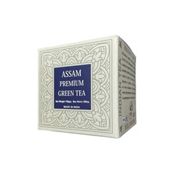 BHARAT BAZAAR Assam Premium Green Tea Зелёный чай Ассам премиум 100г