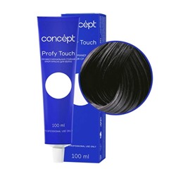 Профессиональный крем-краситель для волос Concept Profy Touch 1.0 Черный, 100 мл