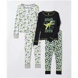 Black & Green 'Dinomite' Dinosaur Pajama Set - Toddler & Boys