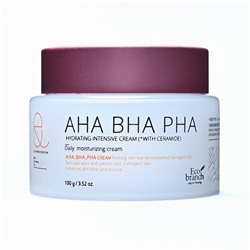 [ECO BRANCH] Крем для лица интенсивный КИСЛОТЫ увлажняющий Hydrating AHA BHA PHA Intensive Cream, 100 мл