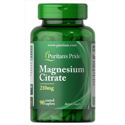 Puritan's Pride Magnesium Citrate 210mg
