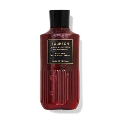 Mens Bourbon 3-in-1 Hair, Face & Body Wash