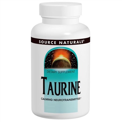 Source Naturals, Taurine 1000, 1,000 мг, 120 капсул