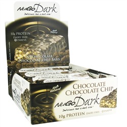 NuGo Nutrition, Батончики с кусочками темного шоколада, 12 батончиков по 1,76 унции (50 г)