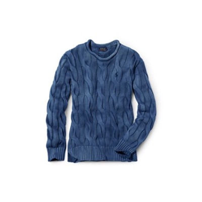 POLO RALPH LAUREN Boxy Cable Cotton Sweater