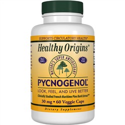 Healthy Origins, Пикногенол, 30 мг, 60 капсул