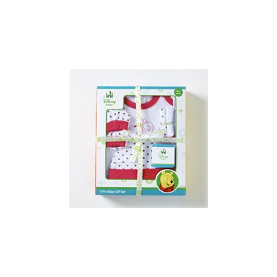 Подарочный набор одежды для детей 0-6 месяцев от Disney (5 предметов, белый с красным) / Disney Baby gift set red-white 5pcs