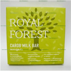 Шоколад из кэроба с миндалем "Royal Forest"