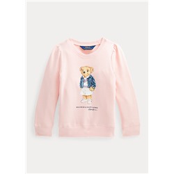 Girls 2-6x Polo Bear Fleece Sweatshirt