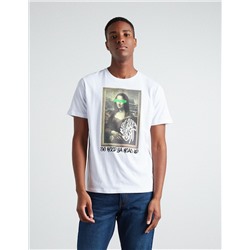 Mona Lisa' T-shirt, Men, White