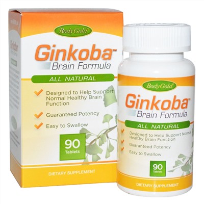 Pharmaton Natural Health, Ginkoba, фломула для мозга, 90 таблеток