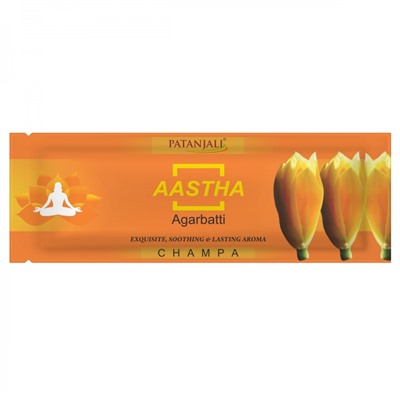 PATANJALI Aastha Agarbatti Champa  Благовоние Чампа 25г