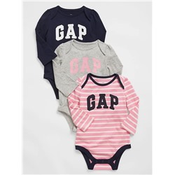Baby Gap Logo Bodysuit (3-Pack)