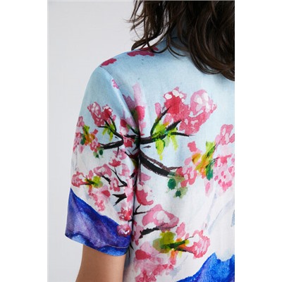 Camisa cropped Monte Fuji