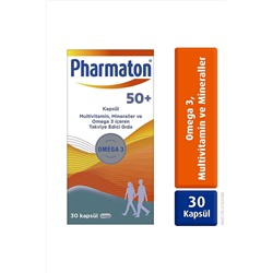Pharmaton 50 Plus 30 Kapsül - Omega 3 Multivitamin Ve Mineraller DP0047