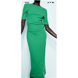 💕 Женское платье ZAR*A, оригинал  Состав: 96% полиэстер+ 4% спандекс Цвет: ▪️зелёный S M L XL ▪️черный только M