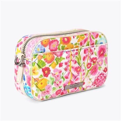 FLORAL COUTURE SMALL KENSINGTON CAMERA BAG  KURT GEIGER LONDON