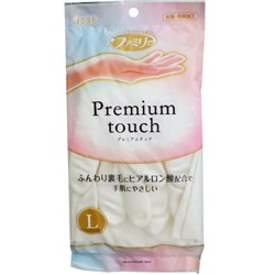 Перчатки ST Family для хозработ Premium touch с гиалуроновой кислотой размер L  белые 1 пара