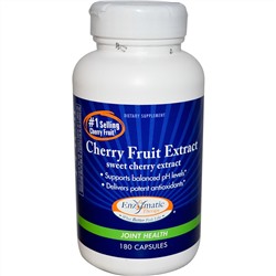 Enzymatic Therapy, Экстракт плодов вишни, для здоровья суставов, 180 капсул