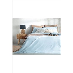 English Home Novella Premium Soft Cotton Çift Kişilik Nevresim Takımı200x220 Cm Mavi TYC00592118455