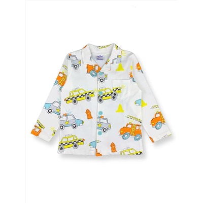 LUGGİ BABY Gömlek Yaka Baskılı Uzun Kollu Erkek Çocuk Pijama Takımı, LUGGİ BABY                                            
                                            Gömlek Yaka Baskılı Uzun Kollu Erkek Çocuk Pijama Takımı