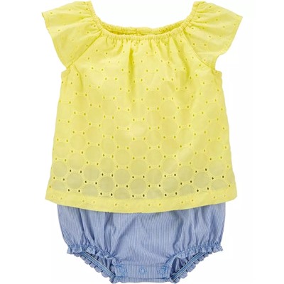 Carter's | Baby Embroidered Eyelet Sunsuit