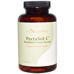Econugenics, PectaSol-C, модифицированный цитрусовый пектин, 90 растительных капсул