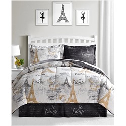Fairfield Square Collection Paris Gold 8-Pc. Reversible Comforter Sets