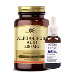 Solgar Alpha Lipoic Acid 200 Mg 50 Kapsül (HEDIYE ALPHA ARBUTİN %2 SERUM 30 ML ALFA LİPOİK ASİD) hızlıgeldi004069