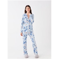 LC Waikiki Gömlek Yaka Çiçekli Uzun Kollu Kadın Pijama Takımı, LCW DREAM                                            
                                            Gömlek Yaka Çiçekli Uzun Kollu Kadın Pijama Takımı