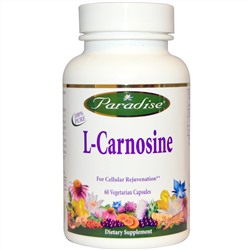 Paradise Herbs, L-карнозин, 60 вегетарианских капсул