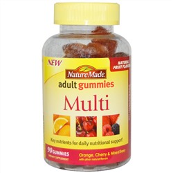 Nature Made, Жевательные витамины для взрослых, мульти витаминный комплекс, 90 жевательных таблеток