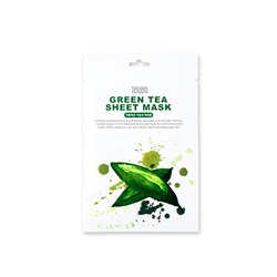TENZERO GREENTEA SHEET MASK Тканевая маска для лица с экстрактом зелёного чая 25мл