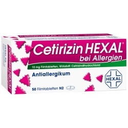 Цетиризин HEXAL® при аллергии 10 мг  50штук