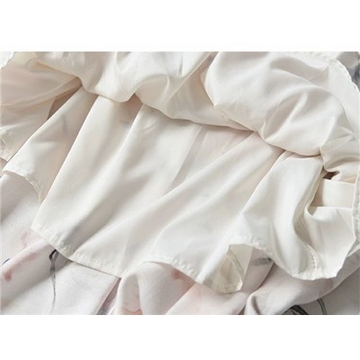 Лёгкие женские юбки с цветочным принтом на подкладке, отшиты на крупной фабрике из остатков оригинальных тканей