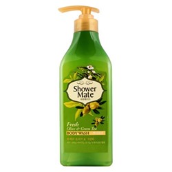 [SHOWER MATE] Гель для душа ОЛИВКИ И ЗЕЛЕНЫЙ ЧАЙ Fresh Olive&Green Tea Body Wash, 550 мл