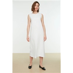 TRENDYOL MODEST Beyaz Kolsuz Elbise Astarı-İçlik TCTSS21UK0034