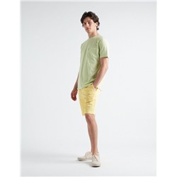 Chino Shorts, Men, Light Yellow