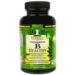 Emerald Laboratories, "Будь здоров с витамином B", CoEnzymated,  комплекс с коэнзимами, 60 вегетарианских капсул